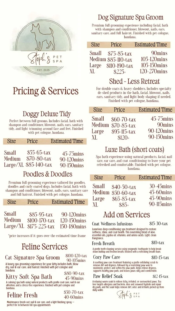 Steph’s Pet Spa - Cat grooming in San Antonio